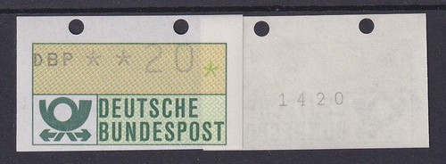 Atm bund ausgabe 20pfg wert - atm, 1.ausgabe