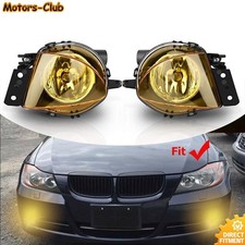 Paar für 06-08 BMW E90 E91 328i Nebelscheinwerfer Gelbe Linsen Stoßstangenlampen