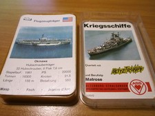 altes Quartett "Kriegsschiffe"
