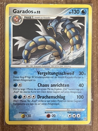 Garados 100 holo sturmtief - garados,