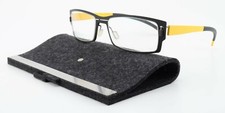 MARKUS T Brille M322 E9 150TMI Gestell Gelb Schwarz + Magnet Filz Etui Germany 