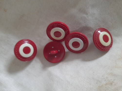 Kokarde rot weiß dänische - 5x,