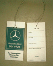 2 Ölzettel Mercedes Oldtimer