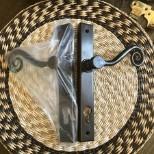 Atemberaubende Gusseisen Affenschwanz Türgriffe! Lange 24 cm seltene ungeöffnete 