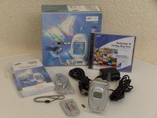 Samsung SGH-T100 Klapphandy mit 2 Akkus Sand Silver + Zubehörpaket OVP vintage