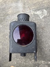 DDR VEB Schiffslaternenwerk Ueckermünde 1983 Eisenbahnlaterne Zugschlussleuchte