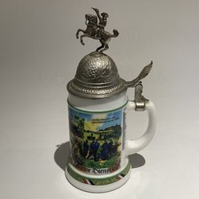 BMF Bierseidel "Reservisten" Bierkrug mit Zinn-Deckel