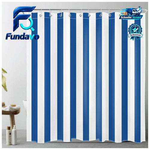 Duschvorhang marineblau - duschvorhang,