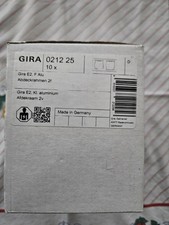 29 Stück 2 Fach Gira Rahmen 021225 in Alu.