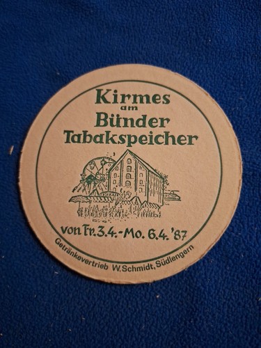 Bierdeckel 1987 bünder kirmes - 1987,