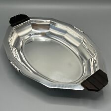 Antiker Art Deco versilberter Brot Obstkorb Servierschale französisch 30er Vintage