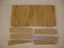 26 Stück Hartholzkeile L 100x B 20x H 20 mm Eiche gesägt -Montagekeile-Baukeile