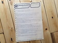 Originale Bedienungsanleitung  Filmprojektor Heurtier St42 Xenon - deutsch