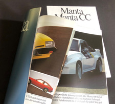 OPEL MANTA B…..24-Seiten-Prospekt inkl. 400 + Beilage…WIE NEU…1981