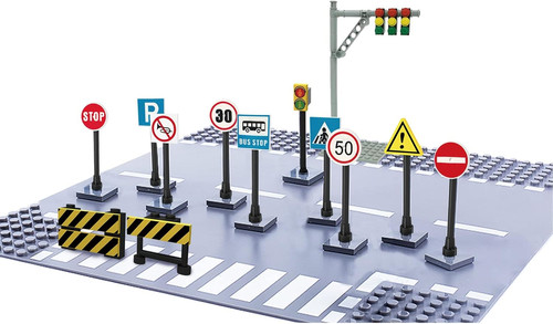 Straßenschilder set city - straßenschilder,