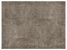 NOCH 56691 3D-Kartonplatte Biberschwanz grau für H0 Modelleisenbahn Zubehör