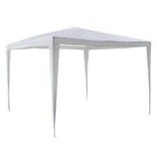 Pavillon 3x3 m weiß Gartenzelt Party-Zelt PE Plane Marktstand Unterstand Sommer