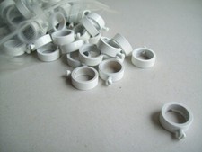 1 Stell Befestigungs Ring für Pendel rohr Lampen ab Aufhängung weiß 13mm Messing