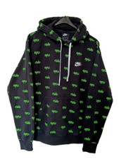NIKE Herren Hoodie Gr. M AOP All over Print Kapuzenpullover Fleece DC8090-010