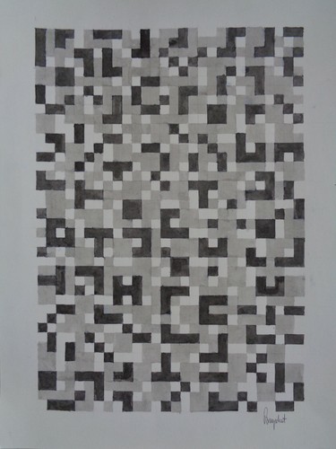 Art grafik zeichnung - op-art, geom