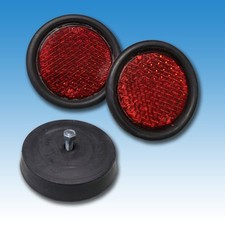 Satz Rückstrahler Gummirand