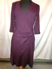 La Rochelle Shirt-KLeid Viskose Stretch-Kleid Wickeloptik lila Gr. 38 wie NEU