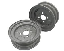 2er Set Anhänger Stahlfelge 10 Zoll - Paar Anhängerfelgen H2 3,5J*10 ET0