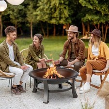 3-in-1 Feuerschale BBQ Grill