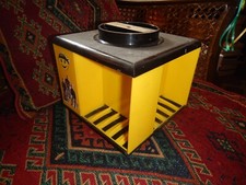 Vintage Kassette Aufbewahrung Karussel gelb