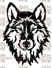 Aufkleber "Wolf 7" mittel