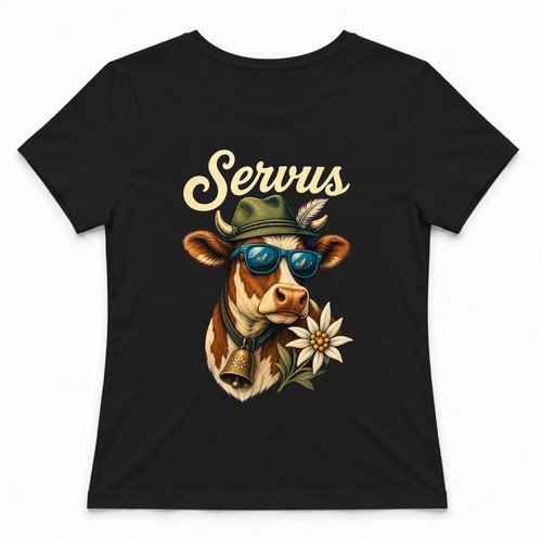 Servus kuh edelweiß - kuh,