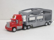 Mack Rust-eze Auto-Transport-Sattelzug in rot/grau Cars ohne Box Mattel L. 22 cm