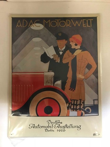 Blechschild adac motorwelt - blechschild,