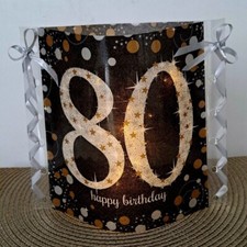 80 Geburtstag Windlicht aus