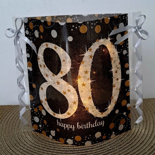 Geburtstag windlicht aus - 80,