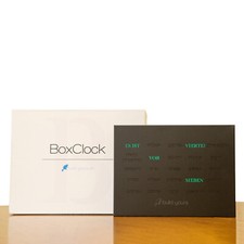 BoxClock Edelstahl matt