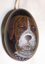 Osterei handbemaltes echtes