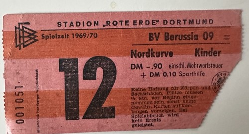 1969 ticket bvb - 1969/70, bvb-bayern