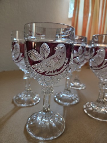 Hofbauer red bird bleikristall - bird,
