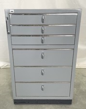 BAISCH Arztschrank Praxisschrank Rollschrank Metallschrank Bauhaus shabby Chrom