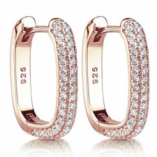 MATERIA Creolen eckig Rosegold