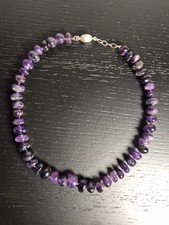 Amethyst Halskette, 925er