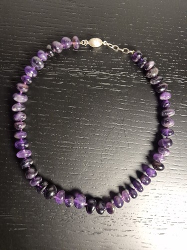 Amethyst halskette 925er - amethyst,