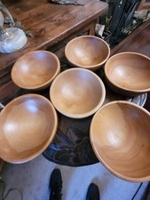 6 Holzschalen von Weston Bowl