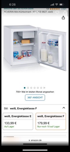 Severin mini kühlschrank - kühlschrank, kaum