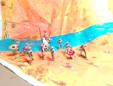 Sammlung Konvolut Elastolin 10 Figuren ca. 4cm - Ritter Knight mit Reiter