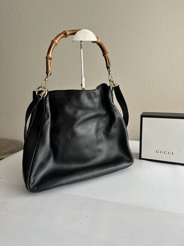 Gucci bamboo schwarz leder - bamboo,