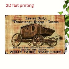 Blechschild Postkutsche