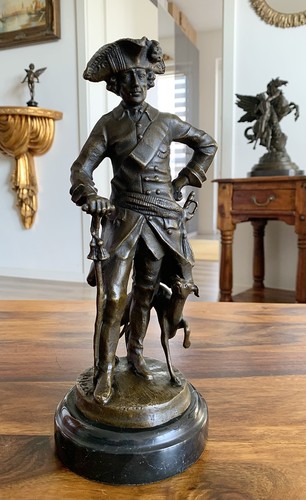 Bronzefigur könig friedrich - bronzefigur,