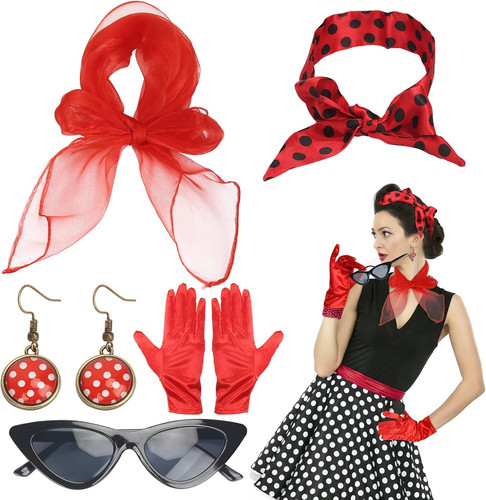 5tlg rockabilly accessoires - rockabilly,